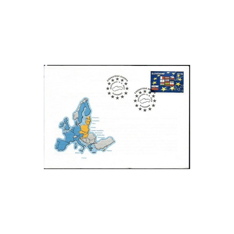 Słowacja 2004, Unia Europejska, Polska. FDC