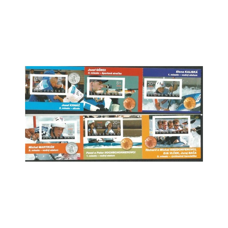 Słowacja 2004, Olimpiada Ateny, medaliści. Zeszycik **