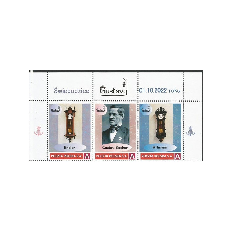 2022 Personalizowany, Świebodzice, Gustaw Becker, zegar, zegary. Pasek **