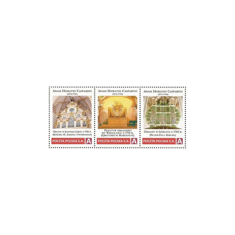 2024 Personalizowany, A. H. Casparini, muzyka, organy, Zgorzelec, Jelenia Góra, Wrocław. Pasek **