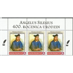 2024 Personalizowany, Angelus Silesius, literatura, medycyna, religia, filatelistyka, Wrocław. Pasek **
