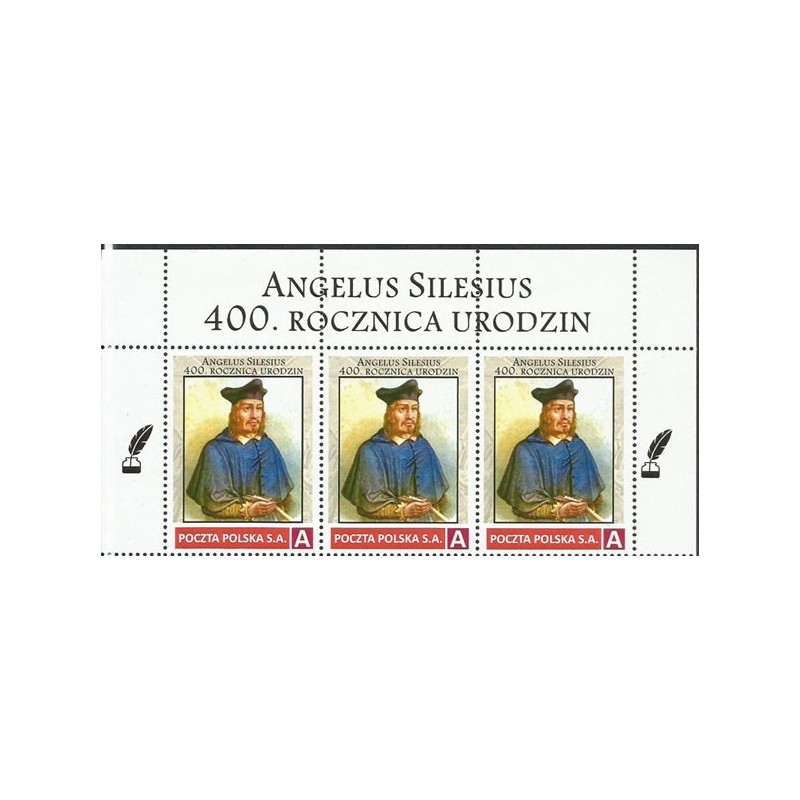 2024 Personalizowany, Angelus Silesius, literatura, medycyna, religia, filatelistyka, Wrocław. Pasek **