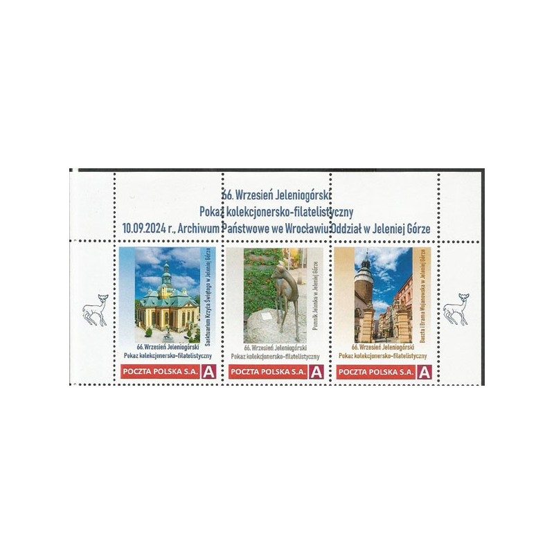 2024 Personalizowany, Jelenia Góra, pokaz kolekcjonersko-filatelistyczny. Pasek **