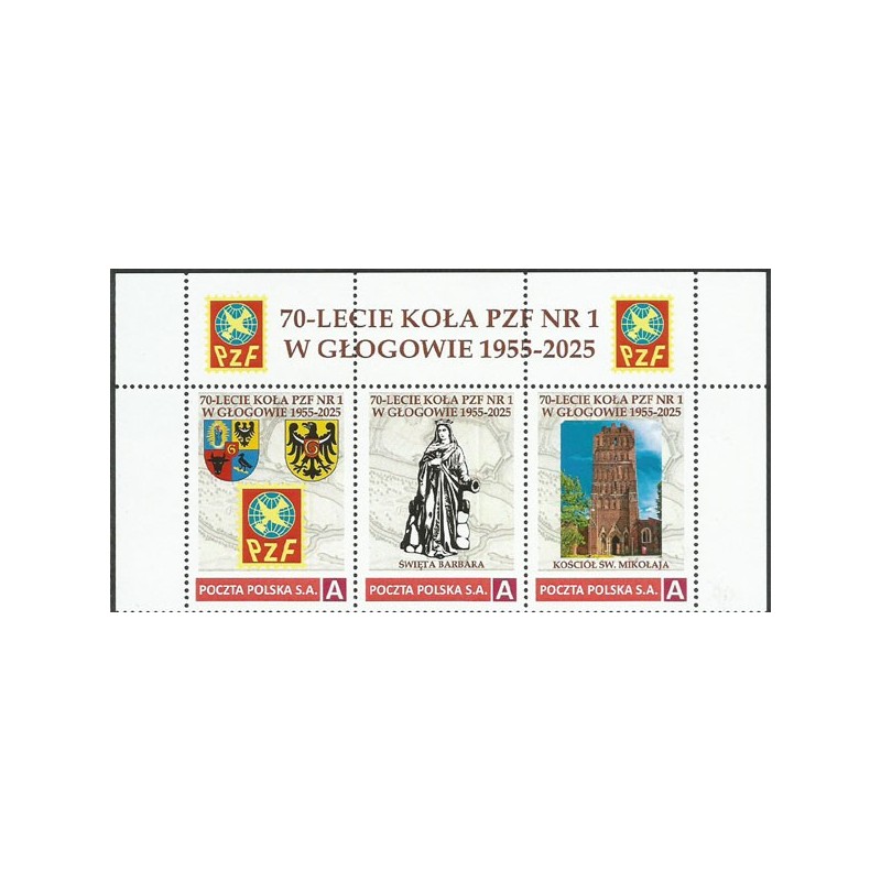 2025 Personalizowany, Głogów, PZF, Święta Barbara, kościół św. Mikołaja. Pasek **