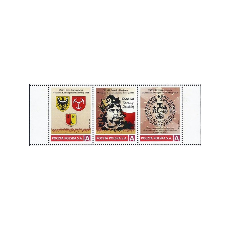 2025 Personalizowany, Król Bolesław Chrobry, koronacja, Brzeg, wystawa. Pasek **