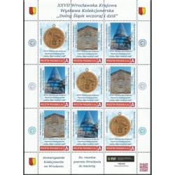 2025 Personalizowany, Wrocław, Dolny Śląsk Wczoraj i dziś, wystawa, znaczek turystyczny. Arkusz **
