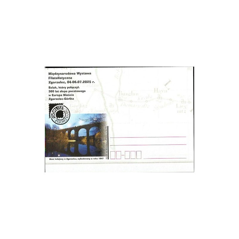Kartka PZF Wrocław 2025, Zgorzelec, MWF, most kolejowy, kolej