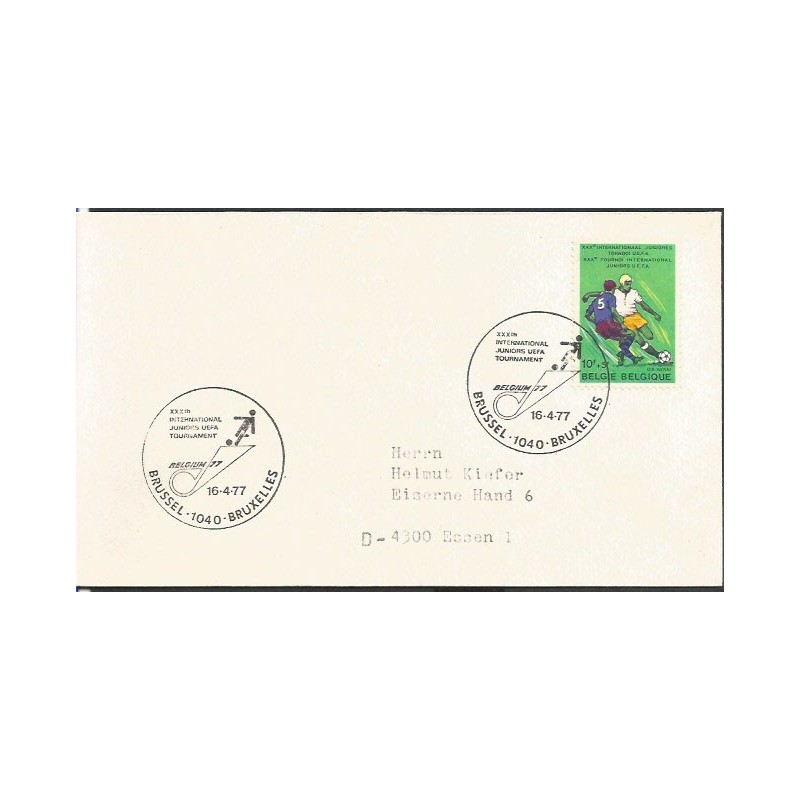 Belgia 1977, Piłka nożna, turniej UEFA. FDC
