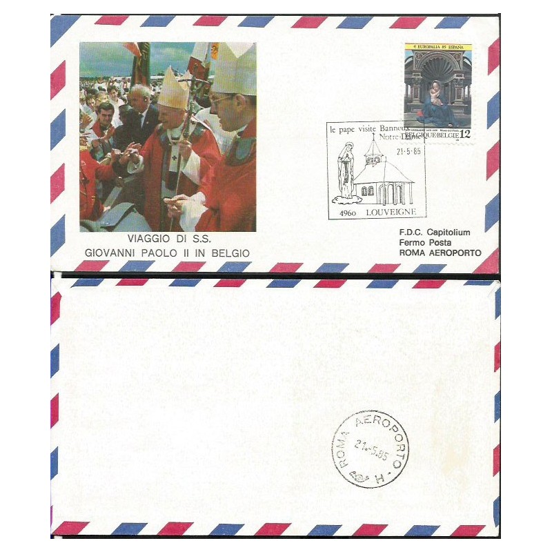 Belgia 1985, Papież Jan Paweł II. Lot
