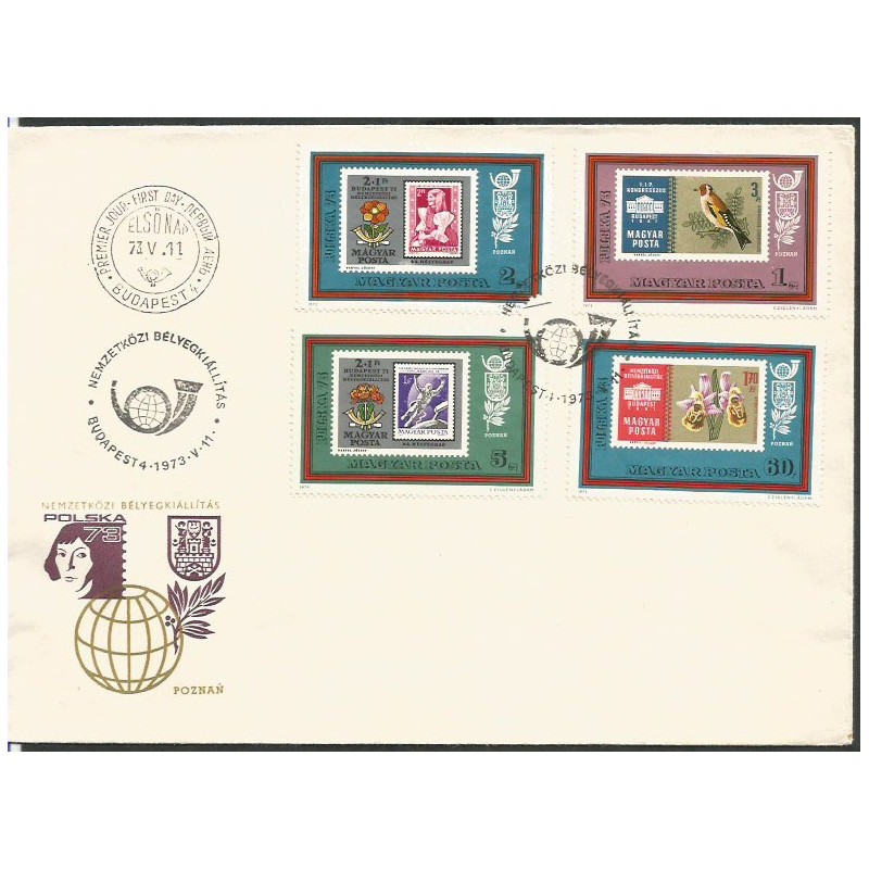 Węgry 1973, ŚWF Poznań, Kopernik. FDC