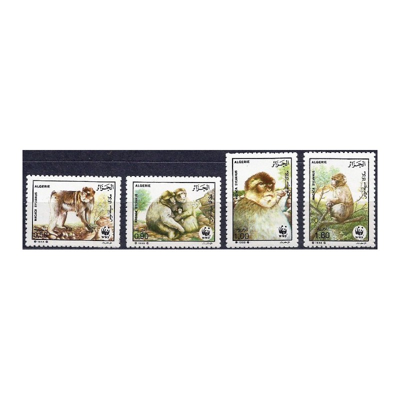 Algieria 1988, WWF: małpa makak **