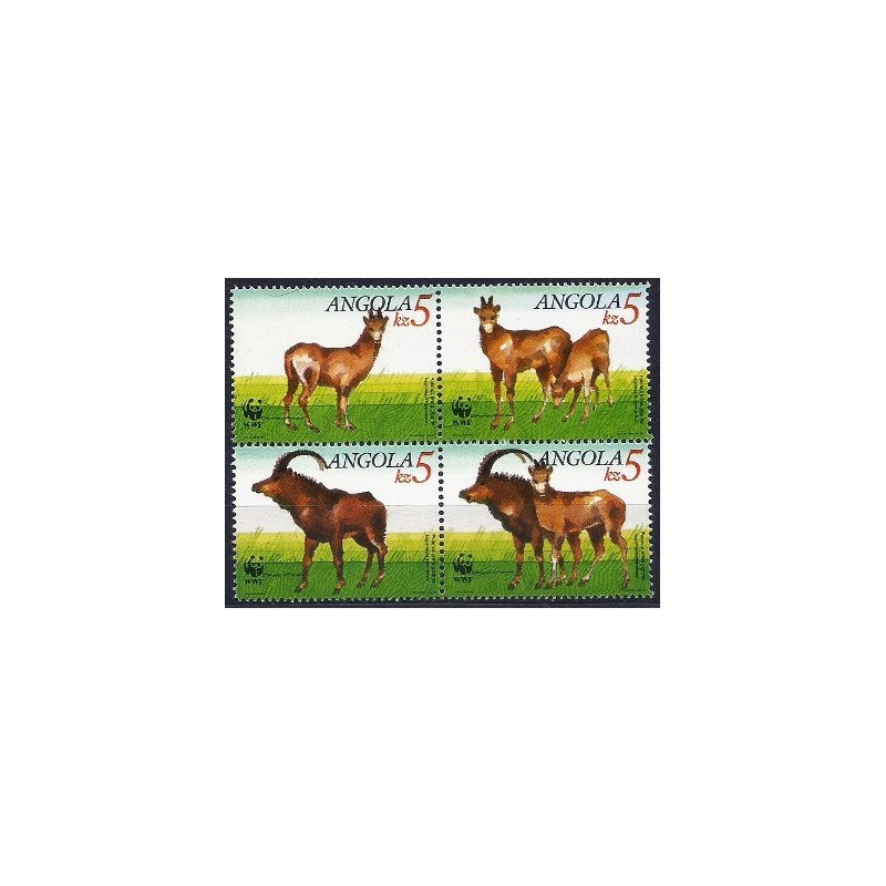 Angola 1990, WWF: antylopa sobolowa **