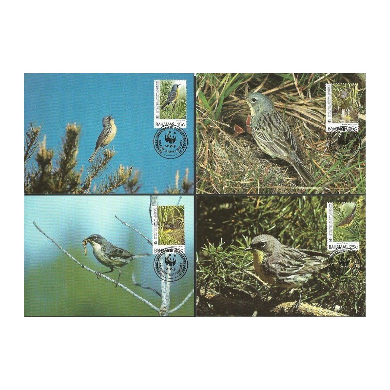 Bahamy 1995, WWF: ptaki. Karty maksimum