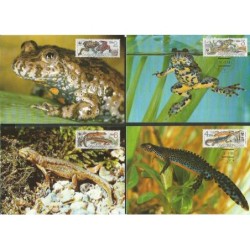 Czechosłowacja 1989, WWF: gady i płazy. Karty maksimum
