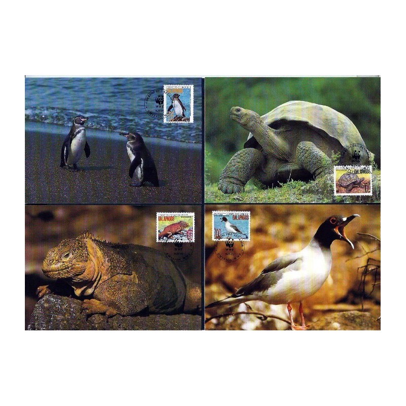 Ekwador 1992, WWF: fauna. Karty maksimum