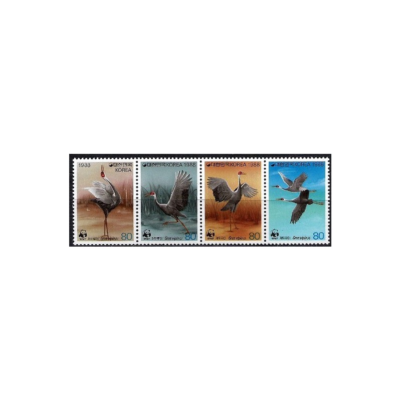 Korea Pd 1988, WWF: Ptak żuraw **