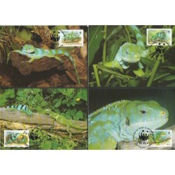 Tonga 1990, WWF: iguana. Karty maksimum