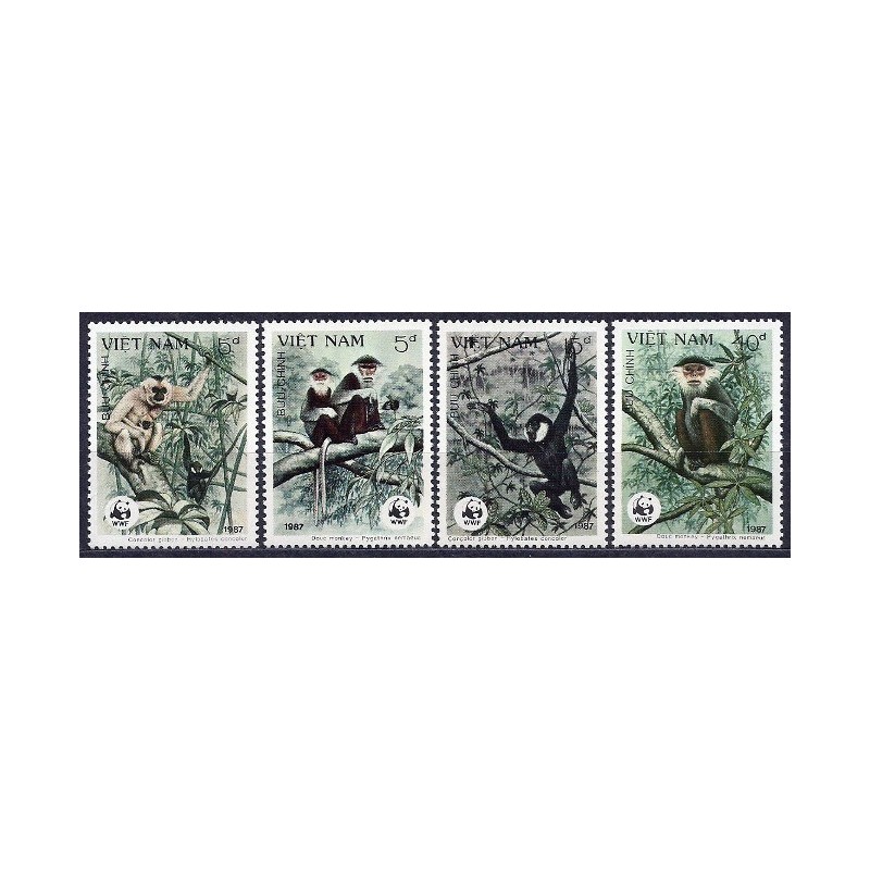 Wietnam 1987, WWF: małpa gibbonie **