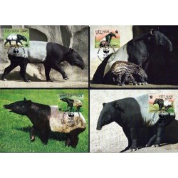 Wietnam 1995, WWF: tapir. Karty maksimum