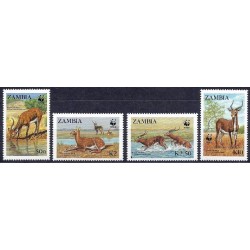 Zambia 1987, WWF: kob moczarowy **