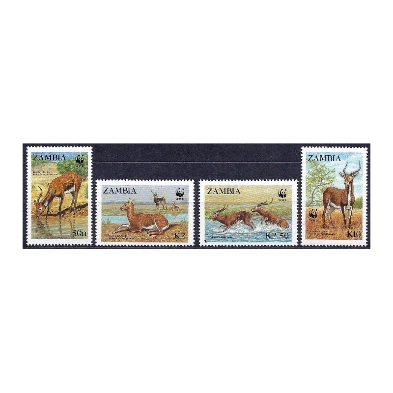 Zambia 1987, WWF: kob moczarowy **