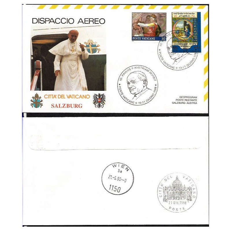 Watykan 1998, Papież Jan Paweł II, Austria. Lot