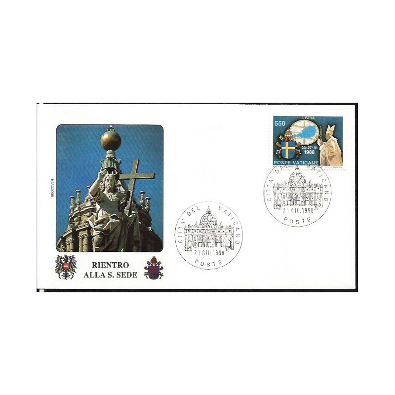 Watykan 1998, Papież Jan Paweł II, Austria. Powrót