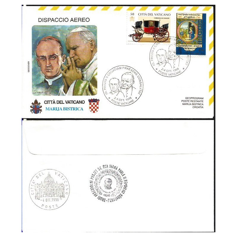 Watykan 1998, Papież Jan Paweł II, Chorwacja. Lot