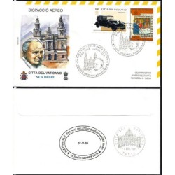 Watykan 1999, Papież Jan Paweł II, Indie. Lot