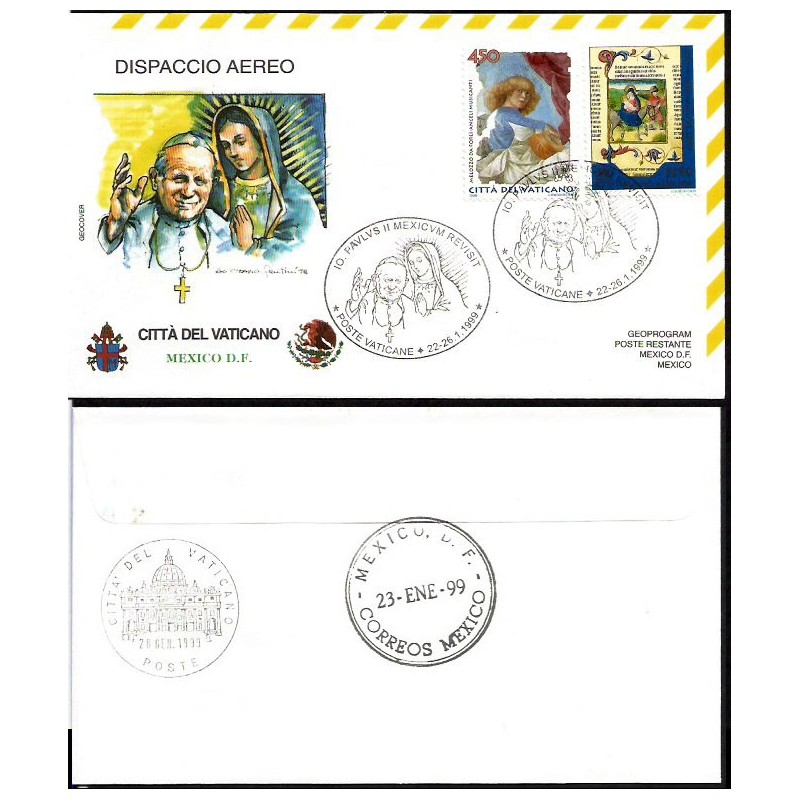 Watykan 1999, Papież Jan Paweł II, Meksyk. Lot