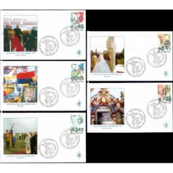 Watykan 2000, Papież Jan Paweł II, pielgrzymki, Polska. FDC