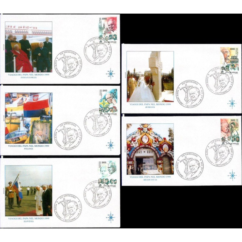 Watykan 2000, Papież Jan Paweł II, pielgrzymki, Polska. FDC