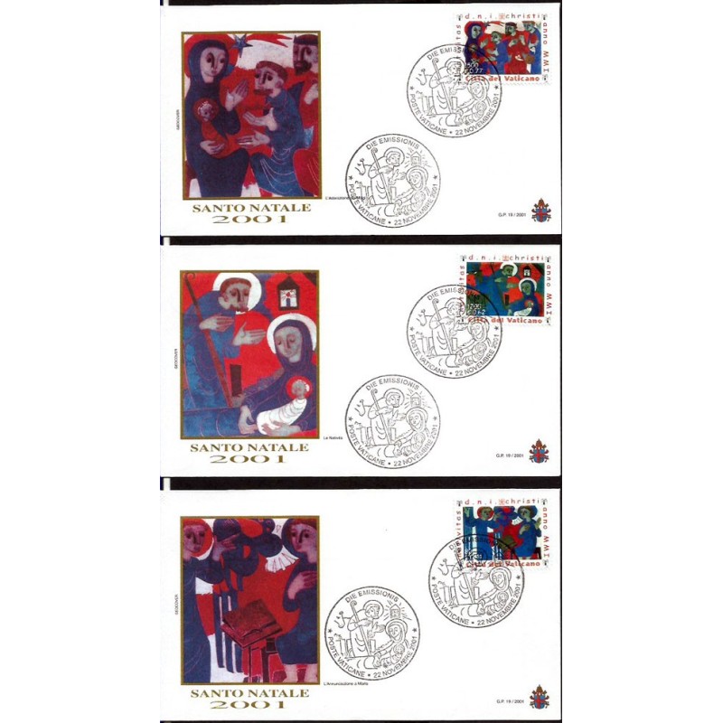 Watykan 2001, Boże Narodzenie. FDC