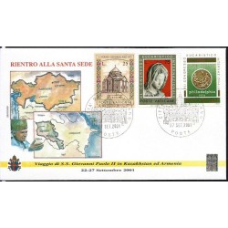 Watykan 2001, Papież Jan Paweł II, Kazachstan, Armenia. Powrót