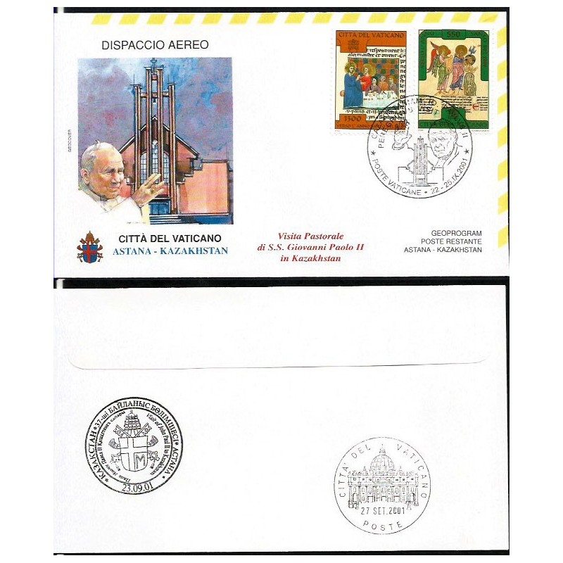 Watykan 2001, Papież Jan Paweł II, Kazachstan. Lot