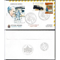 Watykan 2001, Papież Jan Paweł II, Malta. Lot