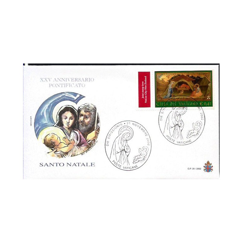 Watykan 2002, Boże Narodzenie. FDC