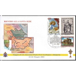 Watykan 2002, Papież Jan Paweł II, Azerbejdżan, Bułgaria. Powrót