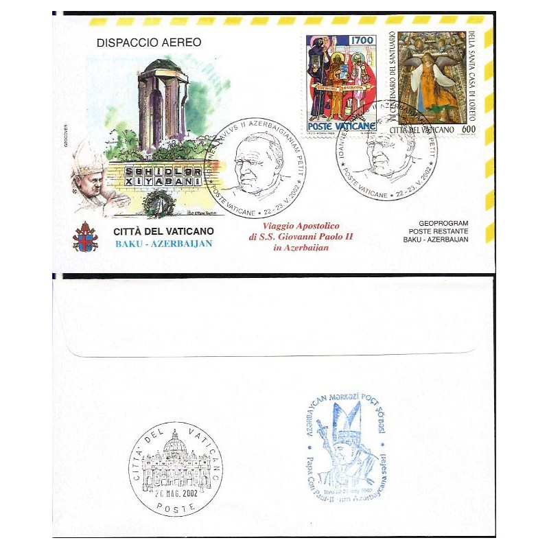 Watykan 2002, Papież Jan Paweł II, Azerbejdżan. Lot