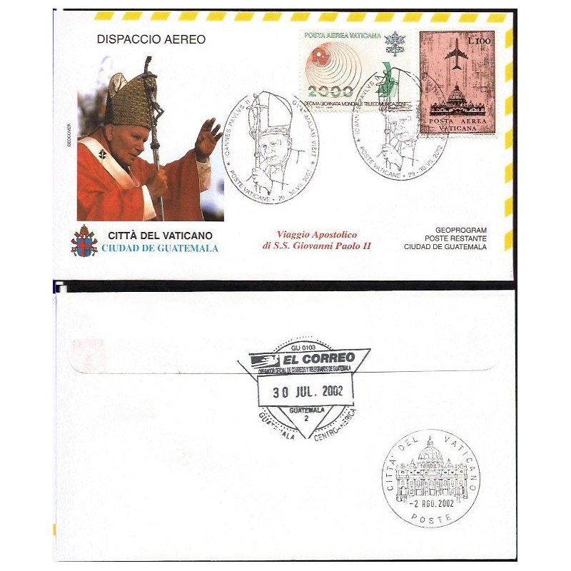 Watykan 2002, Papież Jan Paweł II, Gwatemala. Lot