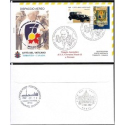 Watykan 2002, Papież Jan Paweł II, Kanada. Lot