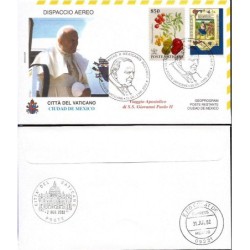 Watykan 2002, Papież Jan Paweł II, Meksyk. Lot