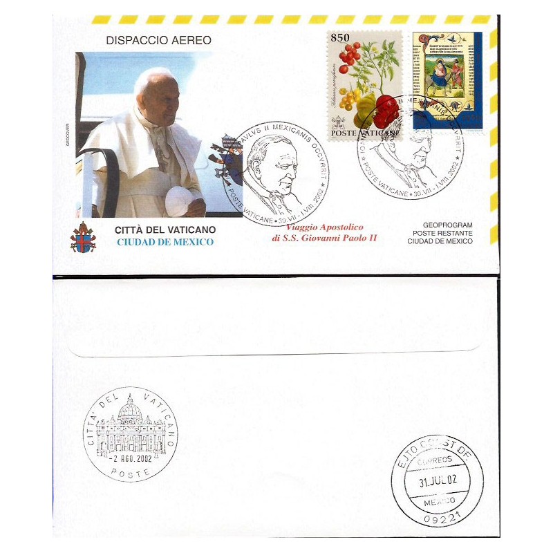 Watykan 2002, Papież Jan Paweł II, Meksyk. Lot