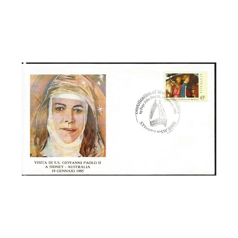 Australia 1995, Papież Jan Paweł II. Datownik
