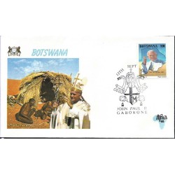 Botswana 1988, Papież Jan Paweł II. Datownik