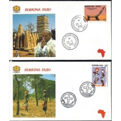 Burkina Faso 1990, Papież Jan Paweł II. Komplet 2 datowników