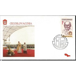 Czechosłowacja 1990, Papież Jan Paweł II. Datownik