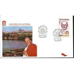 Czechosłowacja 1990, Papież Jan Paweł II. FDC
