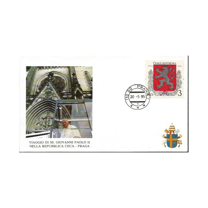 Czechy 1995, Papież Jan Paweł II. Datownik
