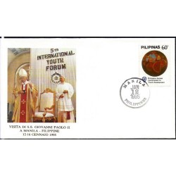 Filipiny 1995, Papież Jan Paweł II. Datownik